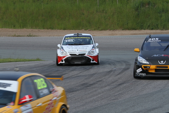 Selvom Martin Vedel Mortensen her ligger efter Christian Vejby og Anders Christensen, så fører han faktisk i den samlede stilling i SS2
(Foto: Keld Dohm)